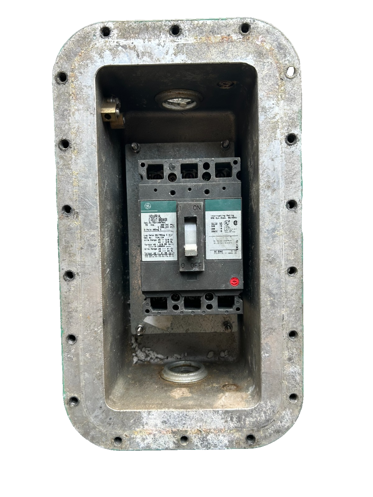 Xcba Adalet XCBB-N4 Explosion-Proof Circuit Breaker Enclosure 70A 480VAC-Br ...