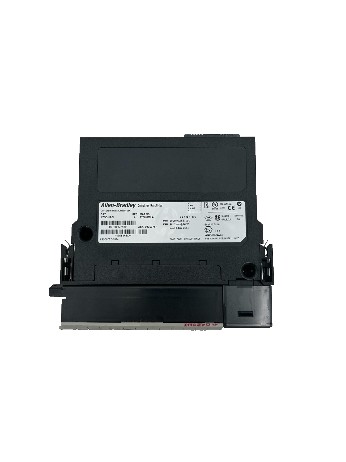 AllenBradley 1756IR61 Ser A ControlLogix 6 Point Module ...