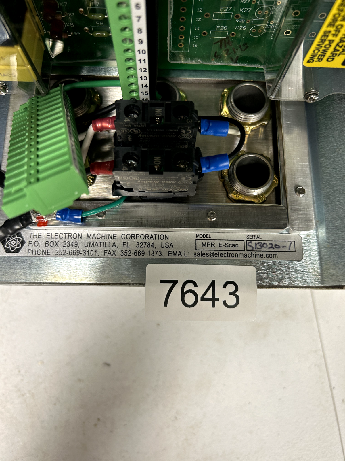 Mpr Machine The Electron Machine Corporation MPR EScan S130201 – RoboMachIndustrial
