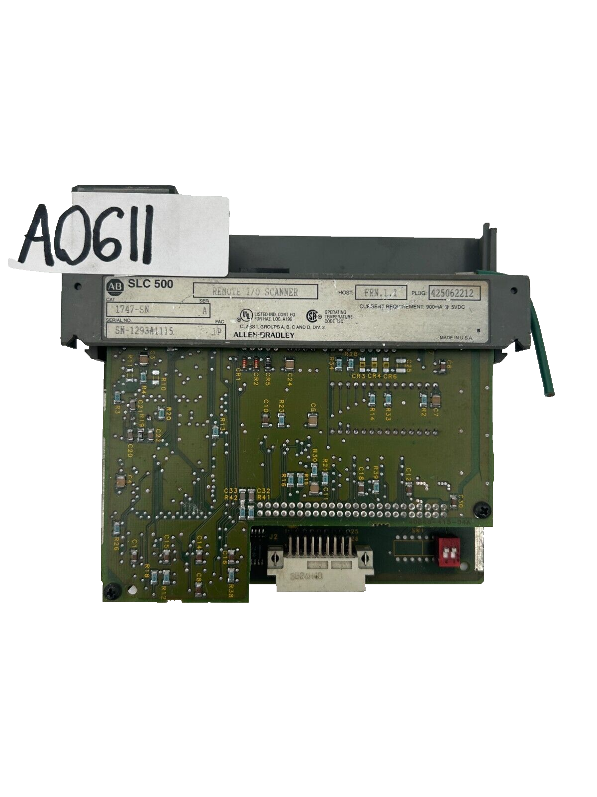 Slc Scanner Module Allen Bradley 1747SN Ser. B Remote I/O Scanner Module SLC 500 ...