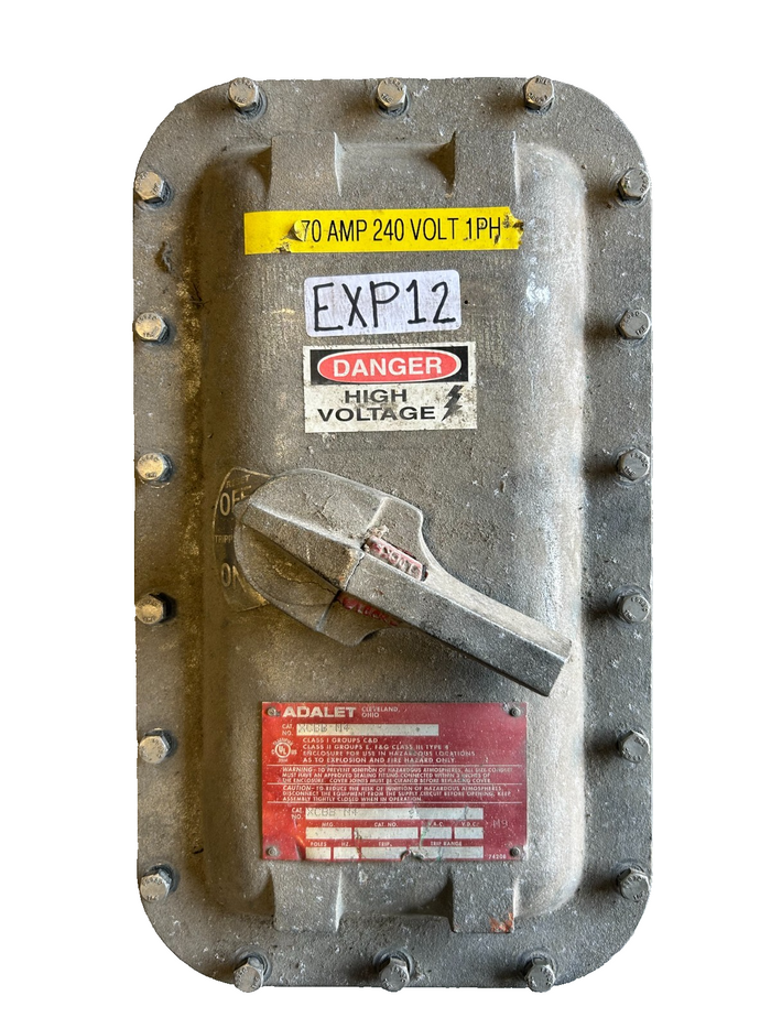Xcba Adalet XCBB-N4 Explosion-Proof Circuit Breaker Enclosure - Crack Lever ...