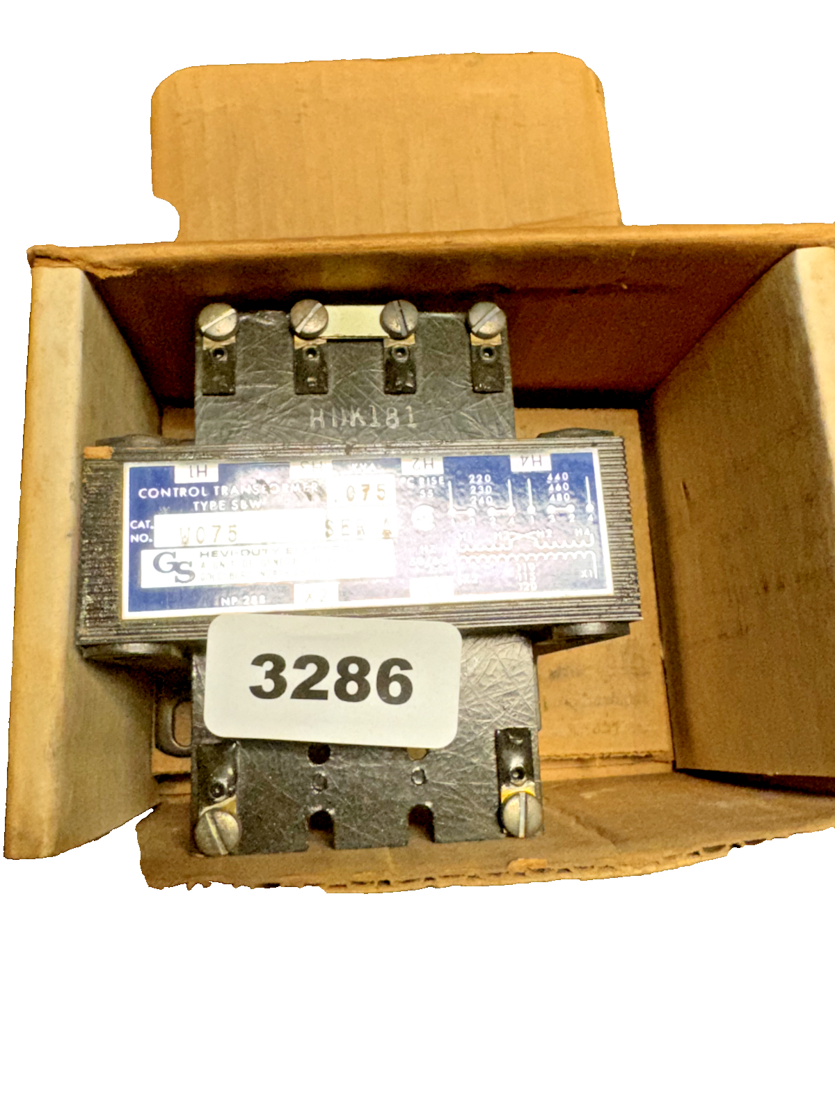 GS W075 Type: SBW, Control Transformer/ Series A – RoboMachIndustrial